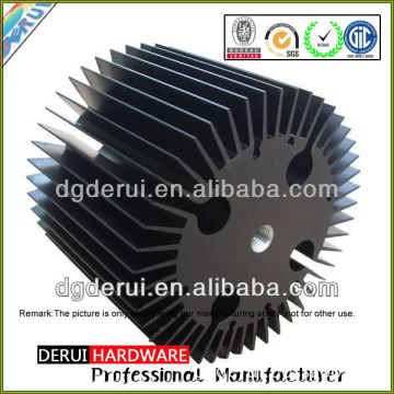 Flat aluminum pipe heat sink in led